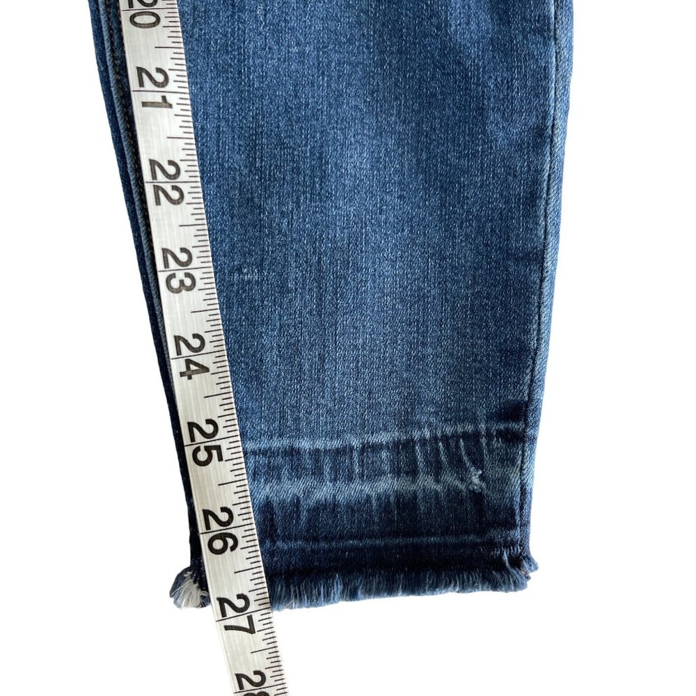 Spanx Distressed Ankle Skinny Jeans Medium Wash Pull On Size‎ M 20203R $98 - Picture 7 of 12